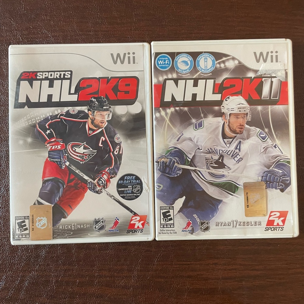 NHL 2K9 & 2K11 Wii Games